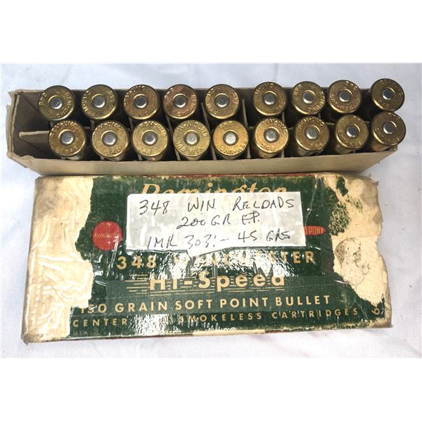 348 WIN RELOADS - 18 Rounds