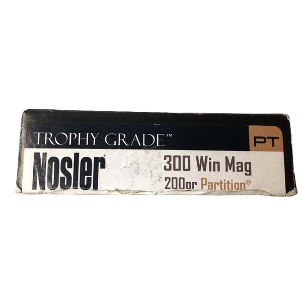 300 WIN MAG Nosler 200 Gr - 20 Rds NIB