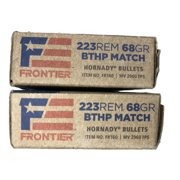 223 REM Frontier 68 Gr - 40 Rds NIB