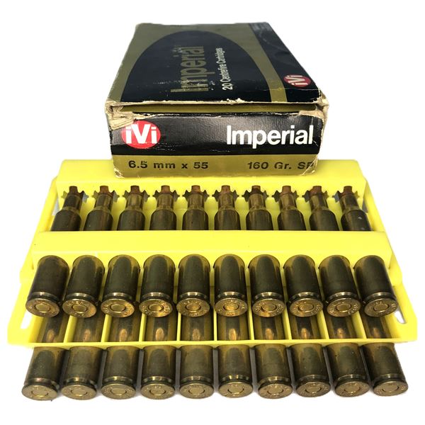 6.5 x 55 Ammo Lot - 20 Rounds