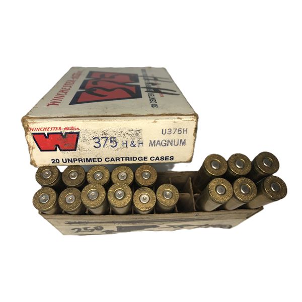 375 H&H Lot - 6 Rounds & 11 Brass