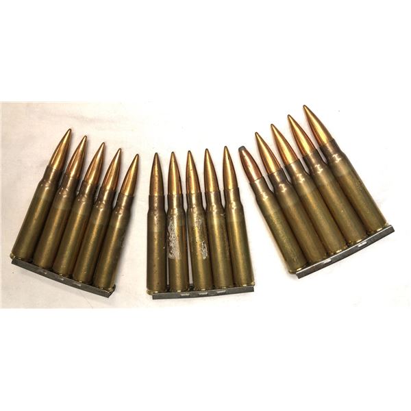 8MM Ammo Lot On Clips - 15 Rounds