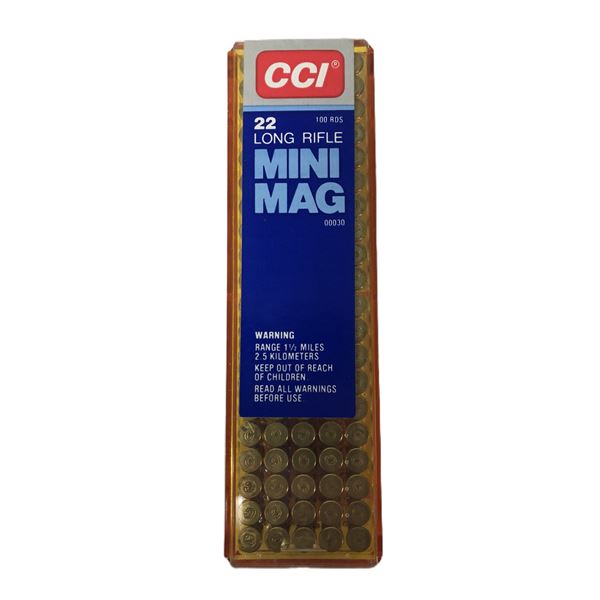 22 LR Mini Mag - CCI 100 Rounds
