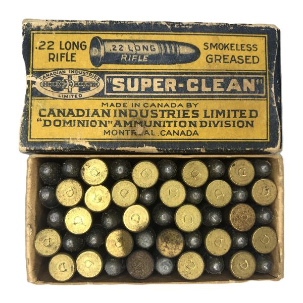 22 LR VINTAGE Dominion w/ Box - 50 Rds