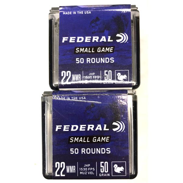 22 Federal 50 Grain - 100 Rds NIB