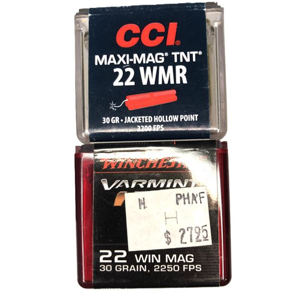 22 WMR Lot - 100 Rounds NIB