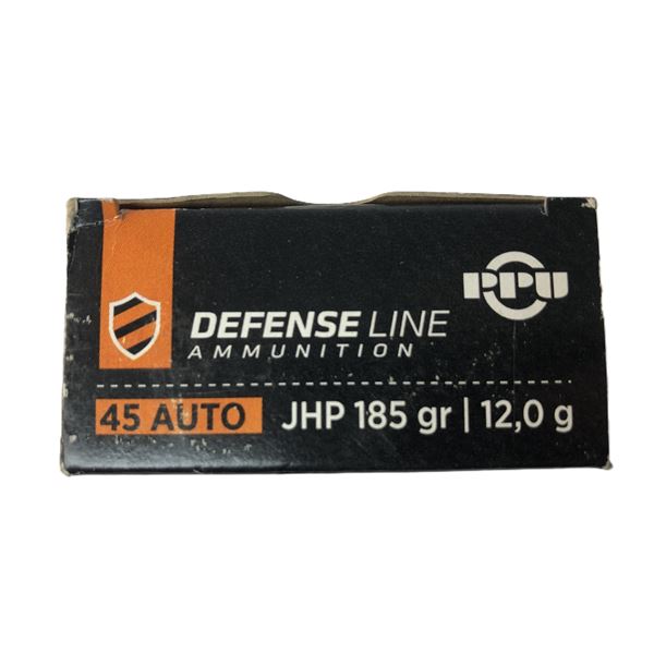 45 AUTO PPU JHP - 185 Grain - 50 Rds NIB