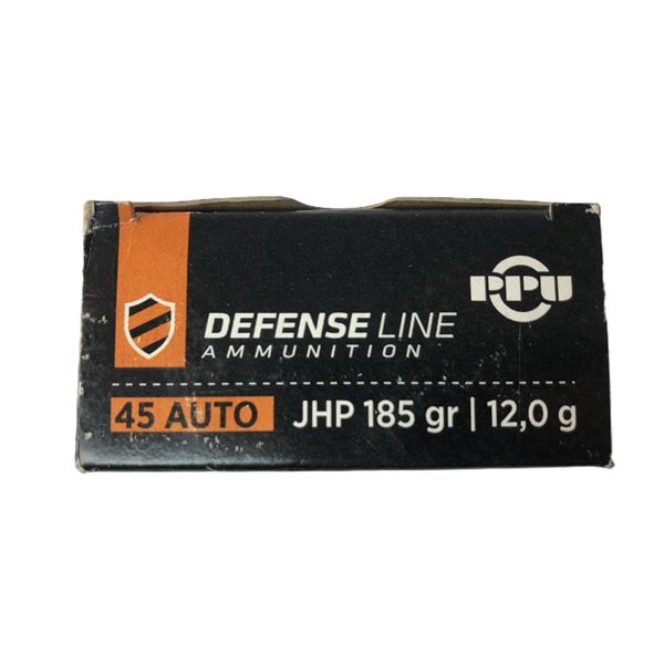 45 AUTO PPU JHP - 185 Grain - 50 Rds NIB