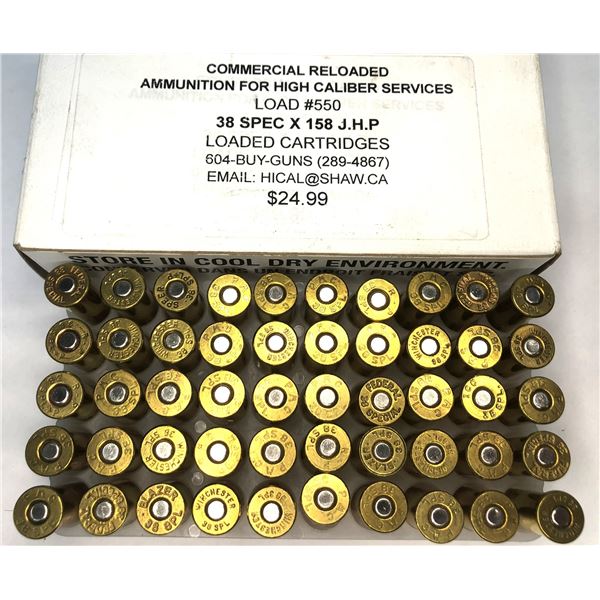 38 Special RELOAD - 50 Rds