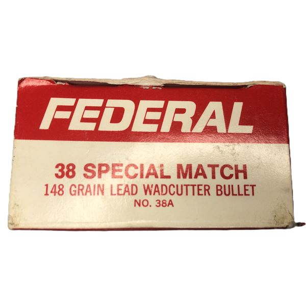 38 Special MATCH - Federal 148 Gr - 50 Rds