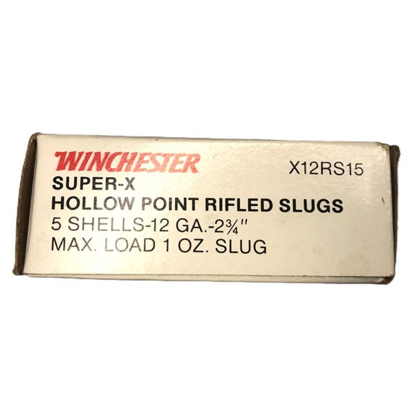 12 Gauge RIFLED SLUGS - 5 Shells
