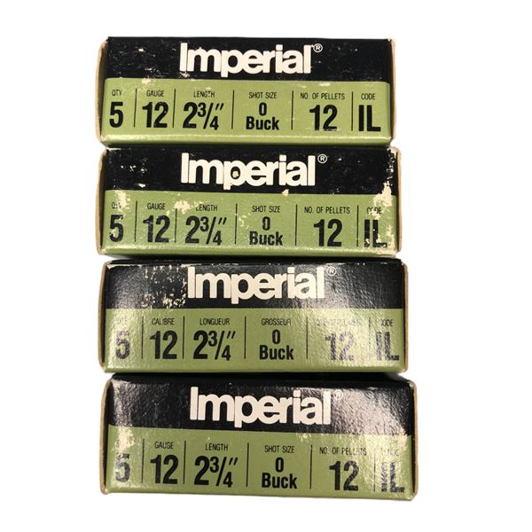 12 Gauge BUCKSHOT Lot - 20 Shells Imperial