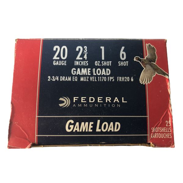 20 Gauge FEDERAL Game Load - 25 Shells