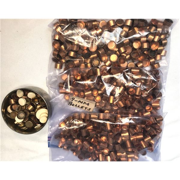 9MM Copper Caps & Wads LOT