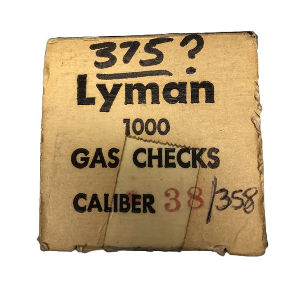 Lyman GAS CHECKS 38/358