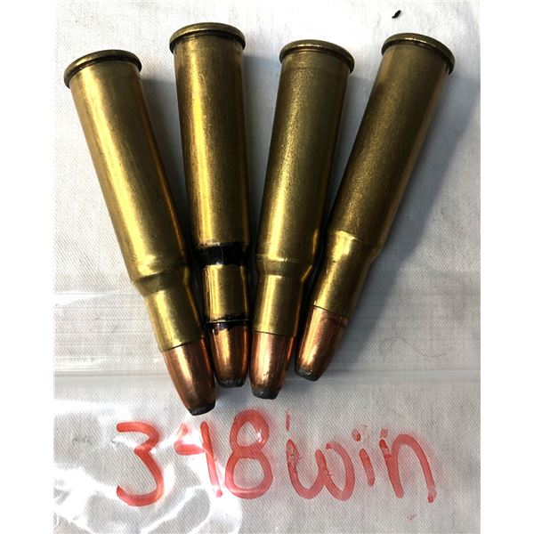 348 WIN DUMMY Rounds x4