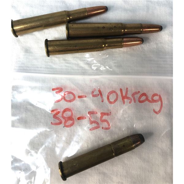 3KRAG & 38-55 DUMMY Rounds x4