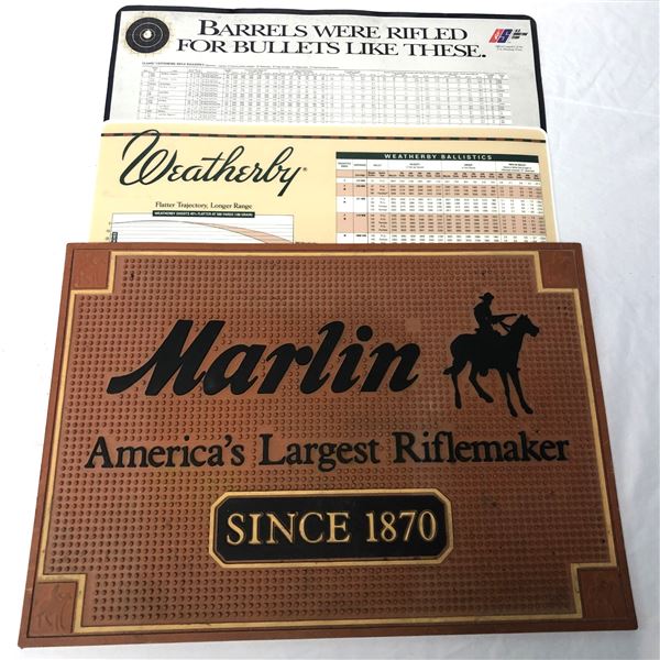 Cleaning & Counter MATS x3 - Marlin, Weatherby,