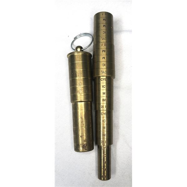 Brass CHOKE Gauges x2