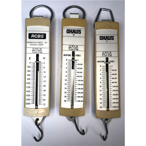 Hanging Scales LOT x3 - RCBS, OHAUS