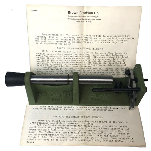 Brown Precision LITTLE WIGGLER w/ Manual