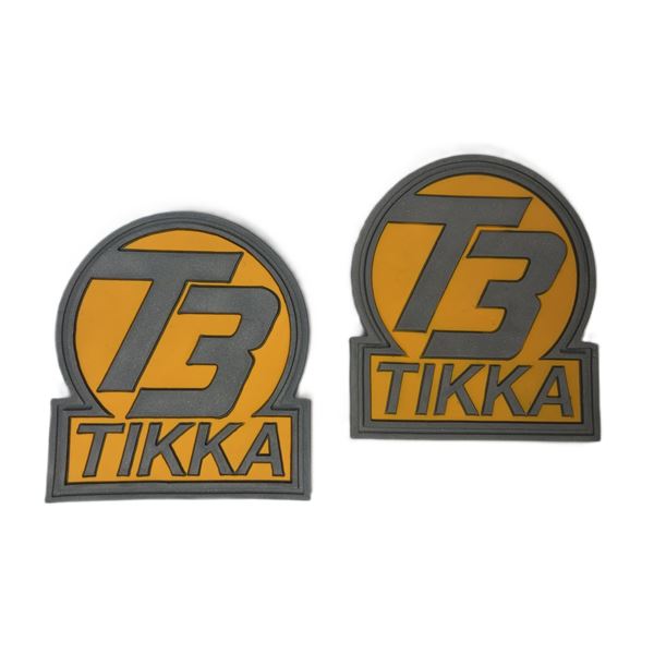 TIKKA PVC Logo Patches x2