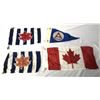 Image 1 : Vintage CANADIAN Mini Flags x4