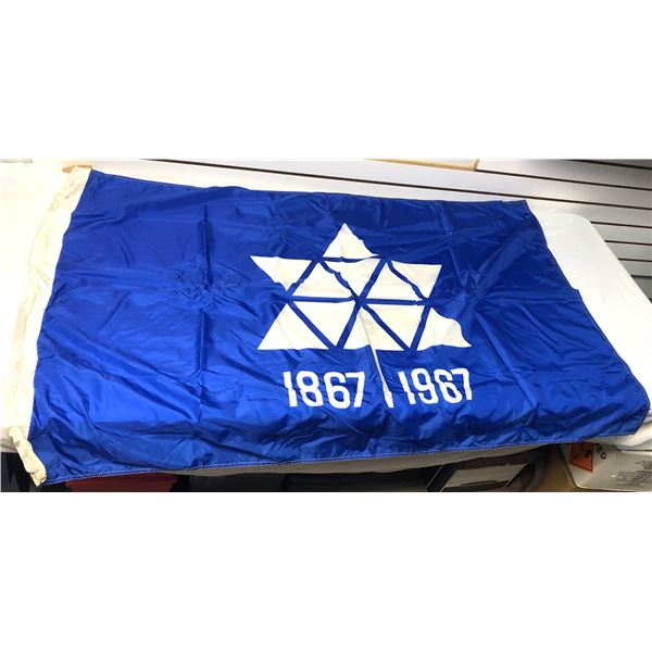 Large Canadian Centennial FLAG - 1867 to 1967