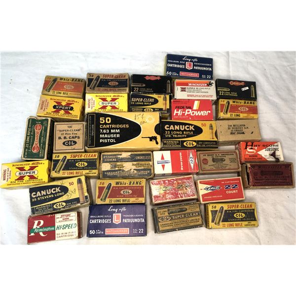 Empty AMMO Box Vintage Lot - Collectible