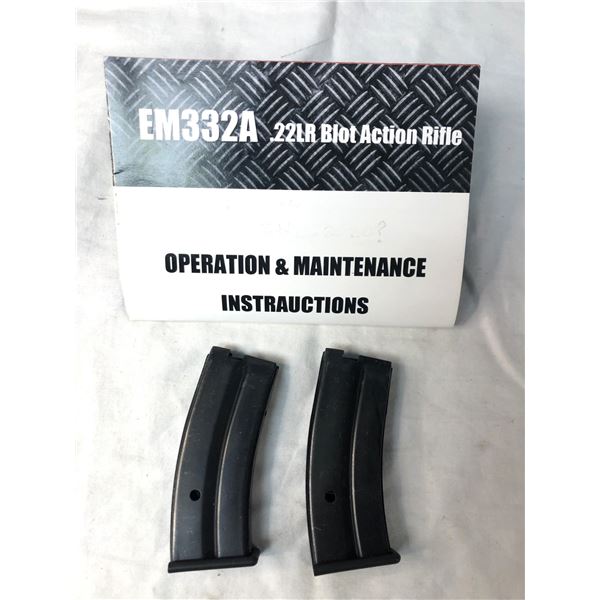 EM332A Magazines x2