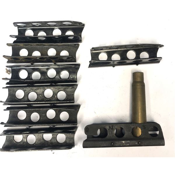 Lee Enfield 303 STRIPPER Clips x8 & 1 Brass