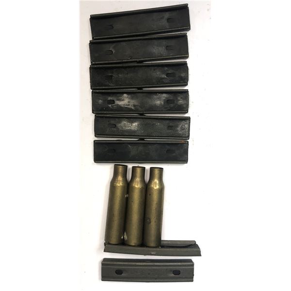7.62 x 51 - DA 62 - x8 Clips & 3 Brass