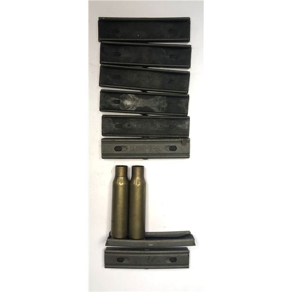 7.62 x 51 - DA 62 - x8 Clips & 2 Brass