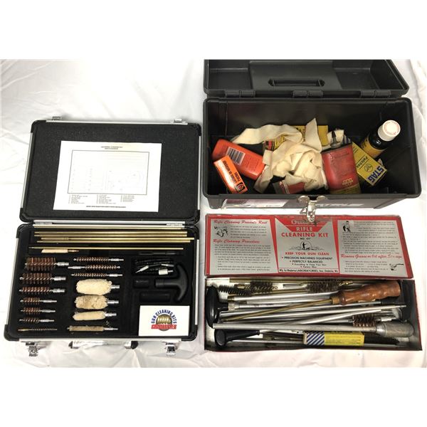 Gun Cleaning Supplies Lot & Cases