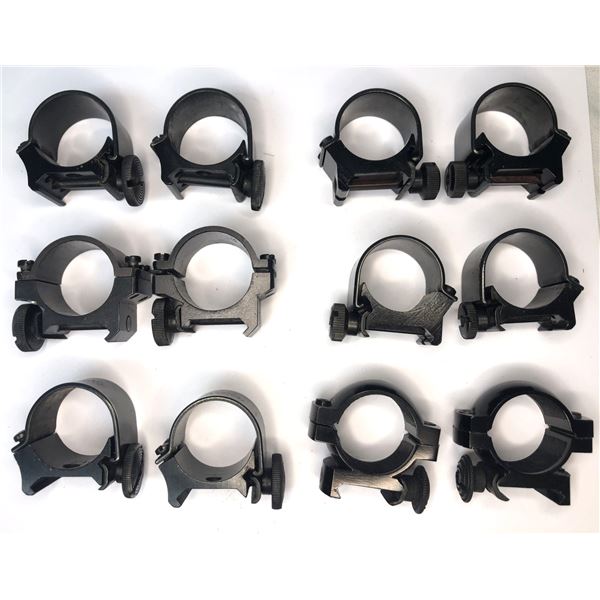 Scope Rings Lot x6 Sets