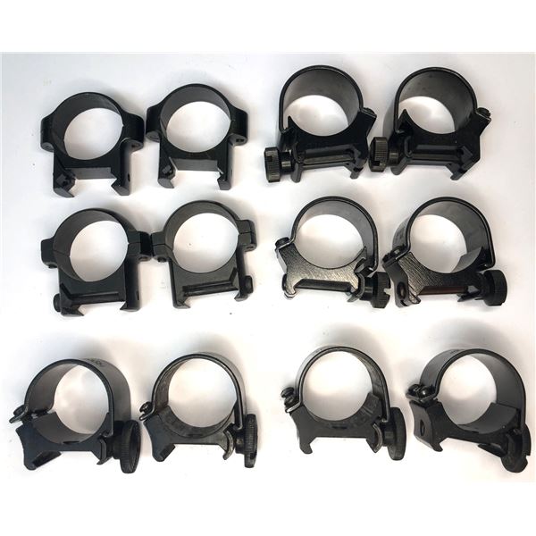 Scope Rings Lot x6 Sets
