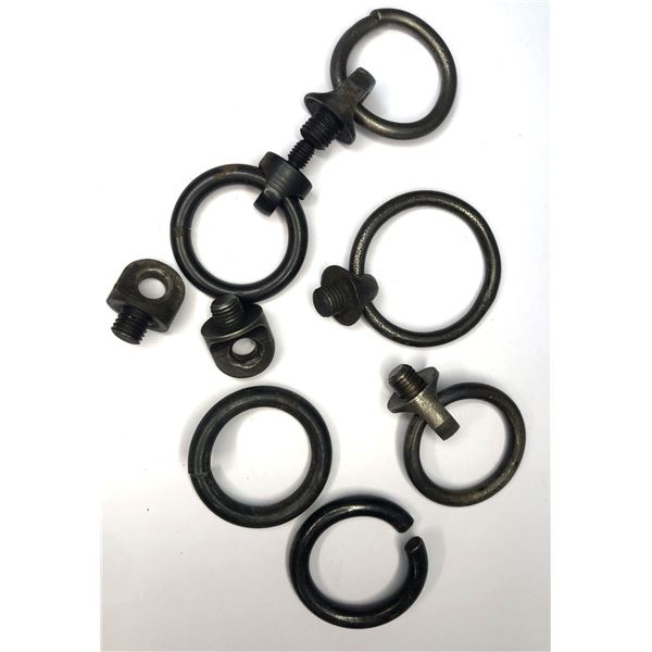 Winchester SADDLE RING Lot x6 w/ Studs