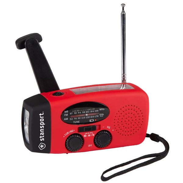 Solar Handcrank RADIO with Flashlight NEW