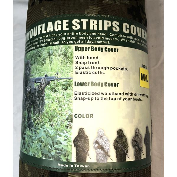 GHILLE Suit With Hood - Medium Large NEW