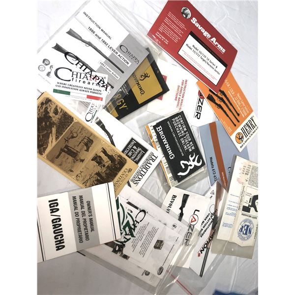 Lot of Firearms MANUALS