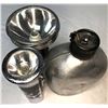 Image 2 : Vintage Metal Flashlights & Canteen