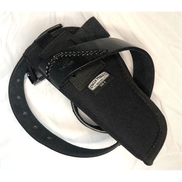 Uncle Mikes Small Holster w/ Leather Belt