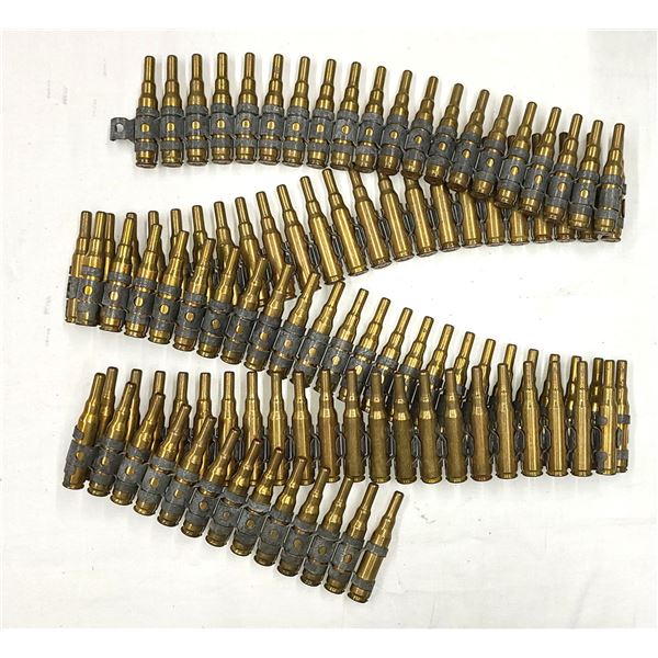 100 Rds 30 Cal Ammo in Belt Linked Blanks Headstamp LC 89