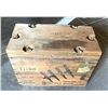 Image 1 : WWII Wooden .50 cal Linked Ammo US Military Crate- Original lettering