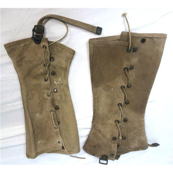 WW2 Era Boot Gaiters x2