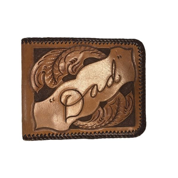 Tooled Leather DAD Wallet
