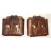Image 1 : Leather Double Handgun MAG POUCH LOT x2