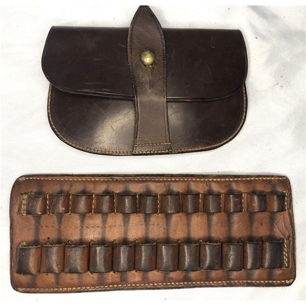 Leather Bullet Panel & Pouch