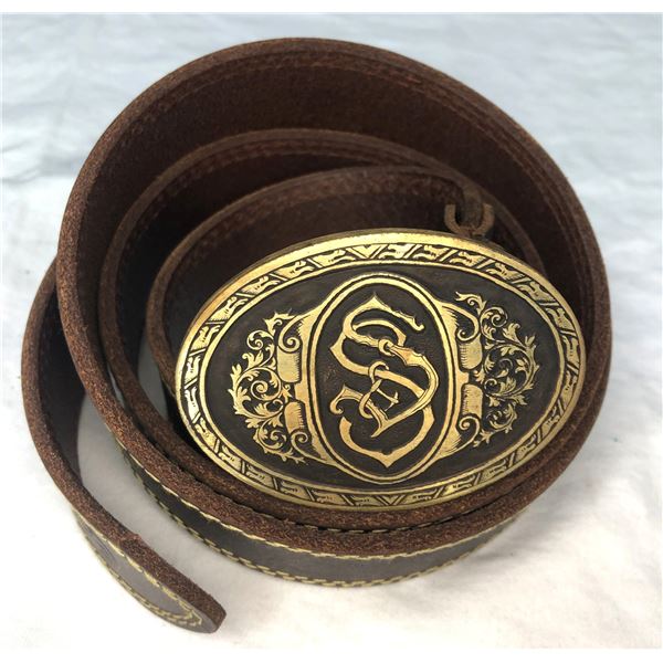 SAUER German Leather Belt - 48 Inches