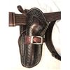Image 2 : Tooled Leather Lefthand Holster & Bullet Belt 38 Inches